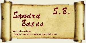 Sandra Bates vizit kartica